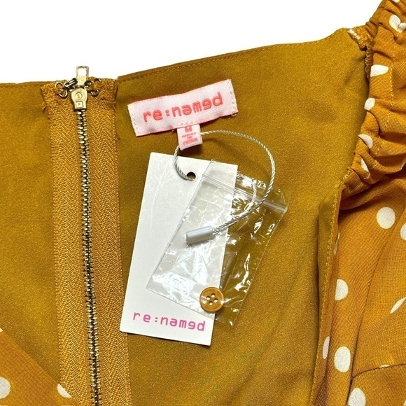 Re:named Off the Shoulder Puffy Mid Sleeve Tan Crop Top | U.S. Woman’s Medium - Picture 7 of 8